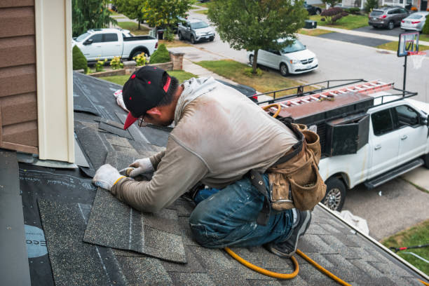Professional Roof Replacement technician working in Sproul, PA